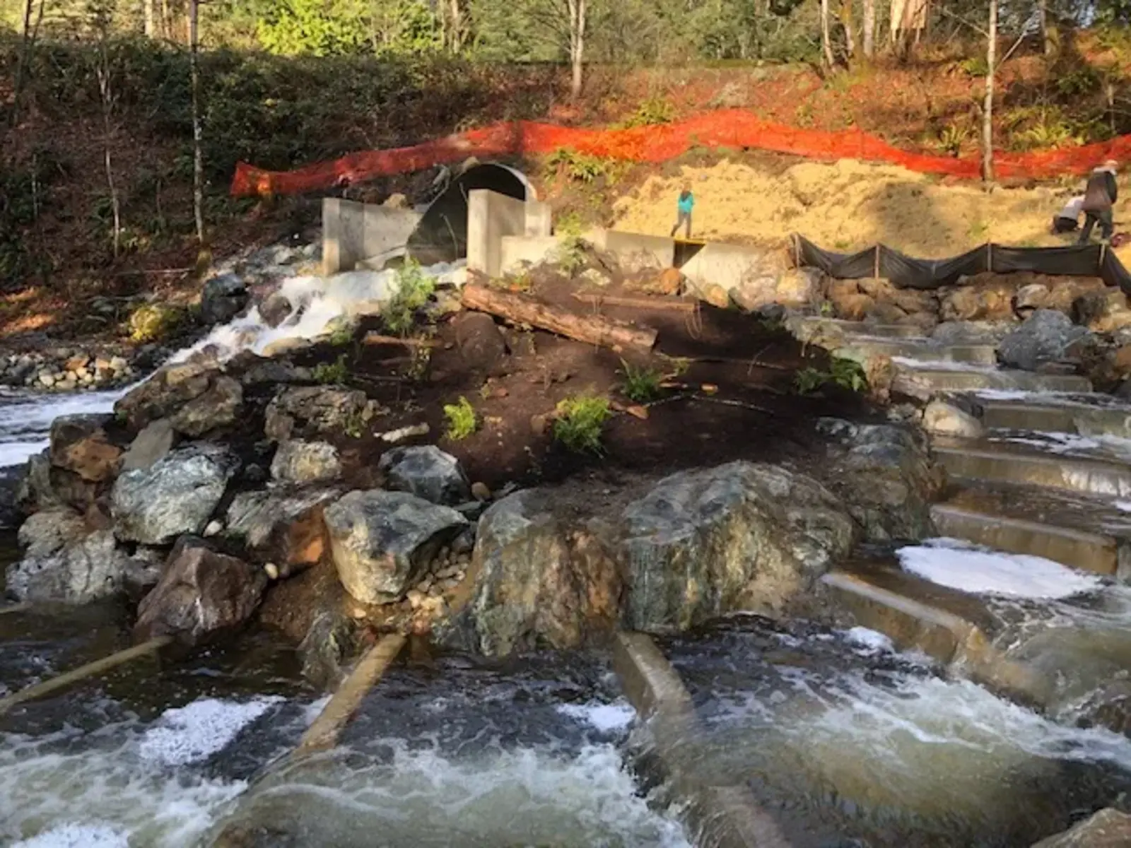 AFTER - A new, salmon-friendly fishway