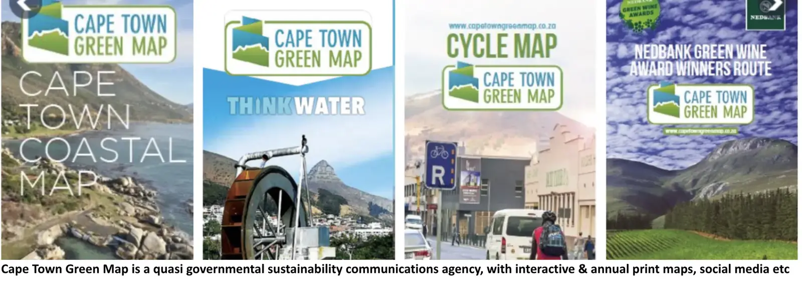 Recent editions of the awesome Cape Town Green Map