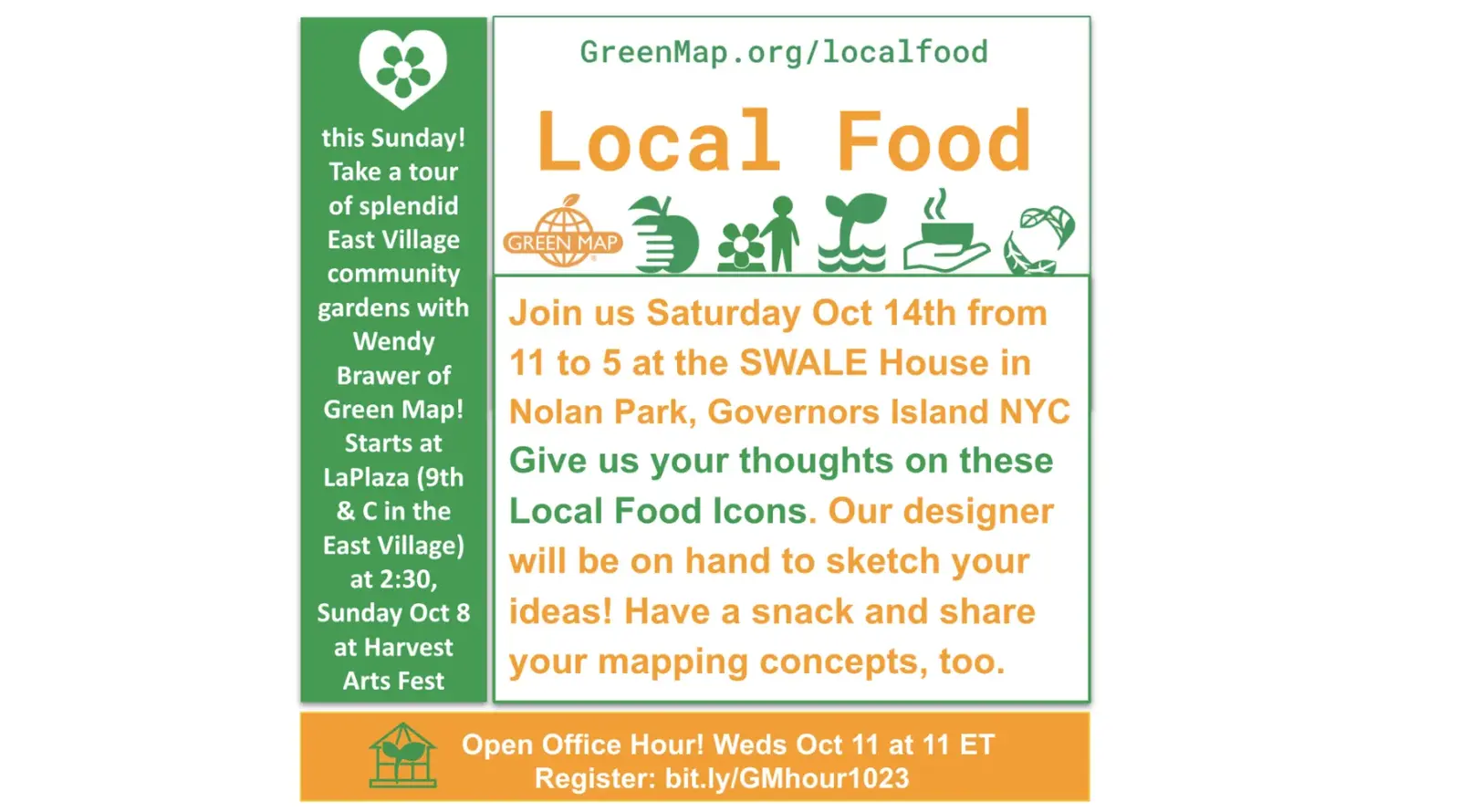 Past Events around NYC in October 2023 that tied into food security and wellbeing