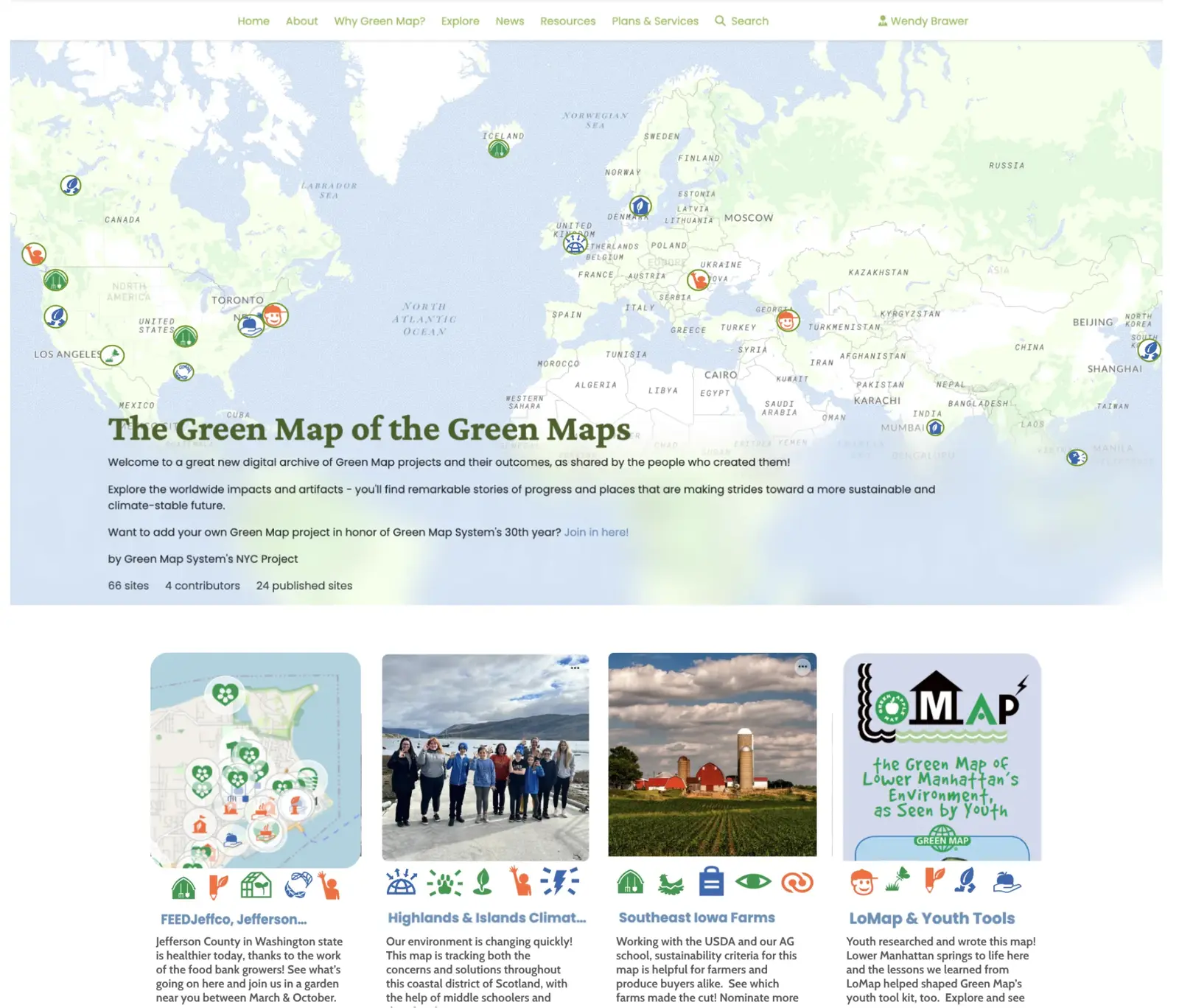                                                     Map of the Maps is the vision for a digital archive made with Green Mapmakers